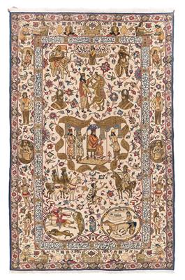 Ghom, Iran, c. 245 x 157 cm, - Oriental Carpets, Textiles and Tapestries