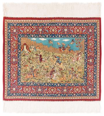 Hereke 18 x 18, Türkei, ca .69 x 80 cm - Orientteppiche, Textilien und Tapisserien