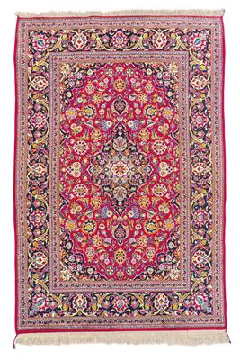 Keshan Silk, Iran, c. 165 x 110 cm, - Oriental Carpets, Textiles and Tapestries