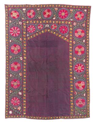 Suzani Buchara,  Usbekistan, ca. 246 x 179 cm, - Orientteppiche, Textilien und Tapisserien