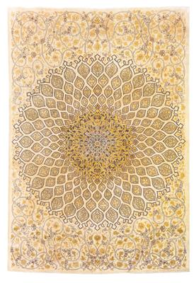 Täbris Seide,  Iran, ca. 314 x 216 cm, - Orientteppiche, Textilien und Tapisserien