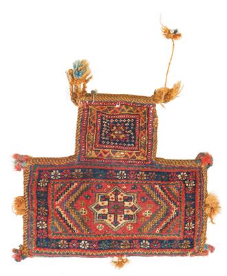 Afshar Salt Bag, Iran, c. 50 x 92 cm, - Tappeti orientali, tessuti, arazzi