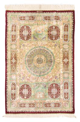 Ghom Seide fein,  Iran, ca. 150 x 100 cm, - Orientteppiche, Textilien und Tapisserien