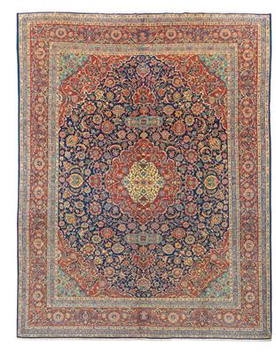 Keshan Dabir, Iran, c. 385 x 301 cm, - Orientální koberce, textilie a tapiserie