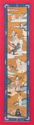 Kesi, China, ca. 157 x 36 cm, - Orientteppiche, Textilien und Tapisserien