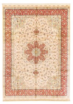 Tabriz Silk, Iran, c. 355 x 255 cm, - Oriental Carpets, Textiles and Tapestries