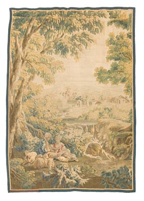 Tapisserie Fragment, Frankreich, ca. 148 x 215 cm, - Orientteppiche, Textilien und Tapisserien