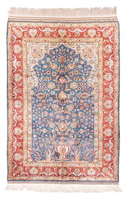 Hereke Seide 8 x 8, Türkei, ca. 203 x 135 cm, - Orientteppiche, Textilien und Tapisserien