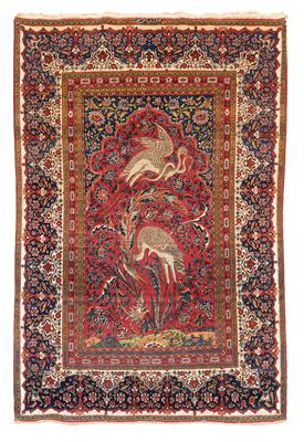 Isfahan,  Iran, ca. 225 x 150 cm, - Orientteppiche, Textilien und Tapisserien