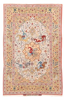 Isfahan Seyrafian, Iran, ca. 229 x 147 cm, - Orientteppiche, Textilien und Tapisserien
