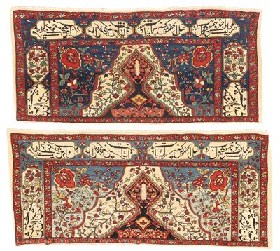 Saruk Ferahan, Iran, ca. 67 x 138 cm und ca. 62 x 129 cm, - Orientteppiche, Textilien und Tapisserien