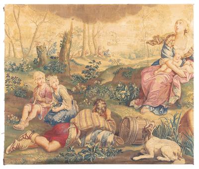 Tapisserie Fragment, Brüssel (Niederlande), ca. 220 x 260 cm, - Orientteppiche, Textilien und Tapisserien