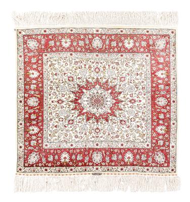 Hereke Silk 10 x 10, Turkey, c. 112 x 121 cm, - Tappeti orientali, tessuti, arazzi