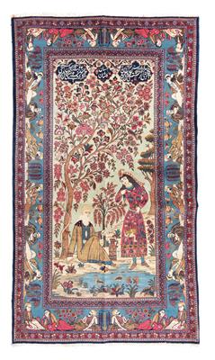 Keshan, Iran, c. 227 x 130 cm, - Orientální koberce, textilie a tapiserie