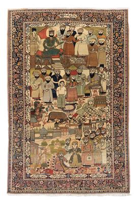 Keschan Mochtaschem, Iran, ca. 207 x 136 cm, - Orientteppiche, Textilen und Tapisserien