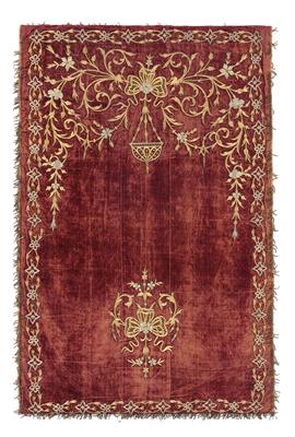 Ottoman Velvet, Turkey, c. 155 x 101 cm, - Oriental Carpets, Textiles and Tapestries