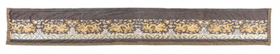 Seidenstickerei, China, ca. 54 x 391 cm, - Orientteppiche, Textilen und Tapisserien