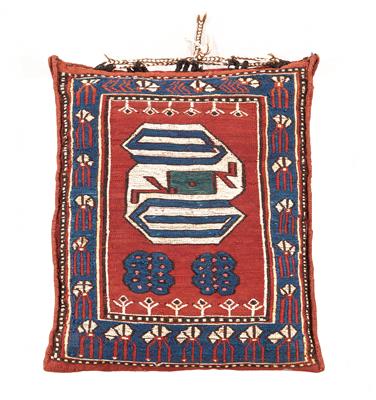 Shah Savan Bag, Azerbaijan, c. 40 x 35 cm, - Orientální koberce, textilie a tapiserie