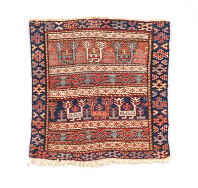 Soumak, Azerbaijan, c. 50 x 50 cm, - Orientální koberce, textilie a tapiserie