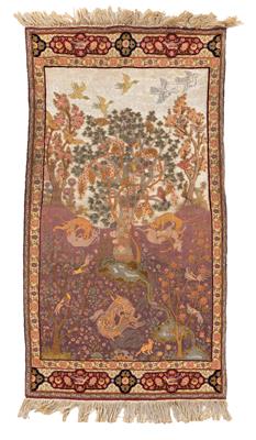 Woll- Baumwollteppich, Nordböhmen, ca. 122 x 65 cm, - Orientteppiche, Textilen und Tapisserien