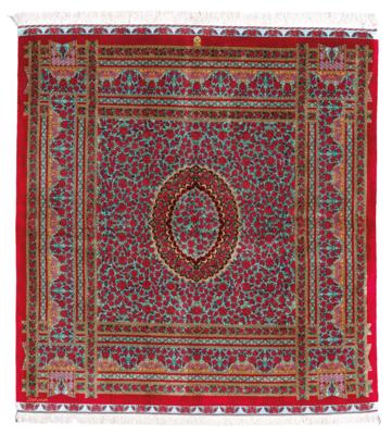 Ghom Silk extra fine, Iran, c.214 x 200 cm, - Orientální koberce, textilie a tapiserie