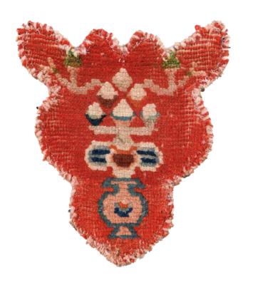 Animal Headdress, Tibet, c.23 x 20 cm, - Orientální koberce, textilie a tapiserie