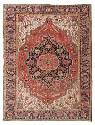 Heriz, Iran, c. 330 x 250 cm, - Orientální koberce, textilie a tapiserie