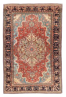 Keschan Mochtaschem, Iran, ca. 197 x 130 cm, - Orientteppiche, Textilien & Tapisserien