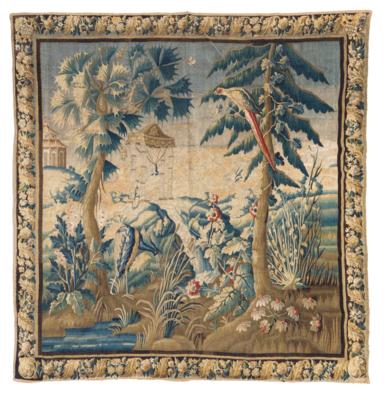Tapestry, France, c. height 270 x width 280 cm, - Tappeti orientali, tessuti, arazzi