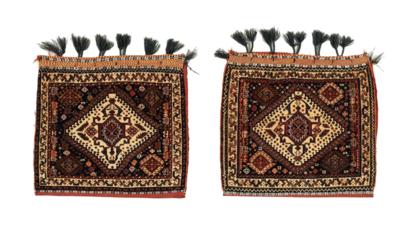 Gaschgai Taschen, Iran, je ca. 55 x 50 cm, - Orientteppiche, Textilien & Tapisserien