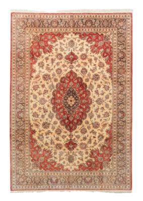 Ghom Seide fein, Iran, ca. 292 x 200 cm, - Orientální koberce, textilie a tapiserie