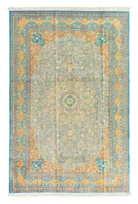 Ghom Seide fein, Iran, ca. 300 x 200 cm, - Orientální koberce, textilie a tapiserie