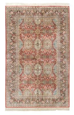 Hereke Seide 9 x 9, China, ca. 245 x 155 cm, - Orientteppiche, Textilien & Tapisserien