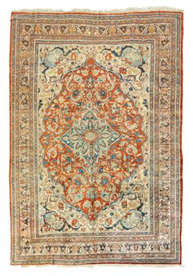 Heriz Seide, Iran, ca. 304 x 210 cm, - Orientteppiche, Textilien & Tapisserien