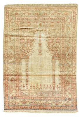Täbris Seide, Iran, ca. 157 x 124 cm, - Orientteppiche, Textilien & Tapisserien