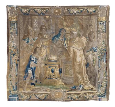 Tapisserie, Brüssel, ca. H. 350 x B. 378 cm, - Oriental Carpets, Textiles and Tapestries