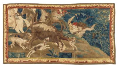 Tapestry Fragment, Brussels, c. 110 cm high x 200 cm wide, - Orientální koberce, textilie a tapiserie