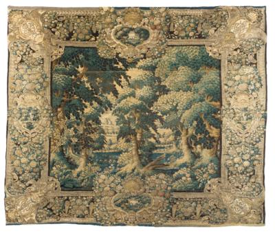 Tapisserie, Frankreich, ca. H. 330 x B. 345 cm, - Orientteppiche, Textilien & Tapisserien