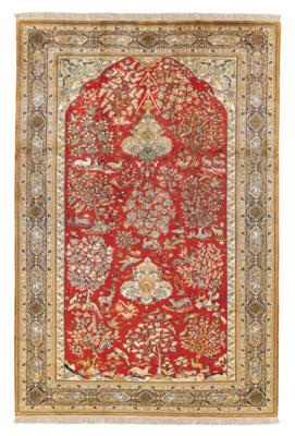 Ghom Silk, Iran, c. 300 x 198 cm, - Oriental Carpets, Textiles and Tapestries