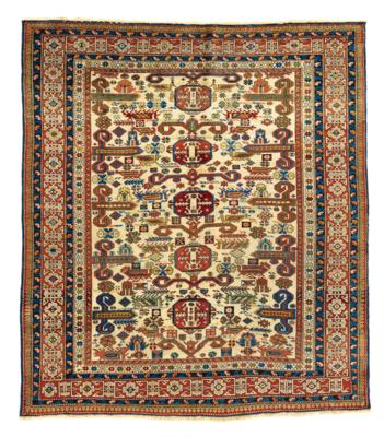 Perepedil, East Caucasus, c. 157 x 140 cm, - Orientální koberce, textilie a tapiserie