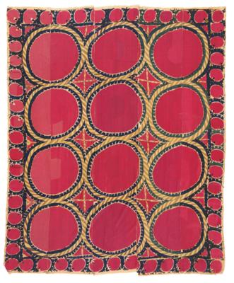 Tashkent Suzani, Uzbekistan, c. 235 x 193 cm, - Orientální koberce, textilie a tapiserie
