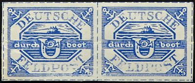 (*) - D.Reich Feldpostmarken Nr. 13 (Hela) im waagrechten Paar mit Bug, - Briefmarken