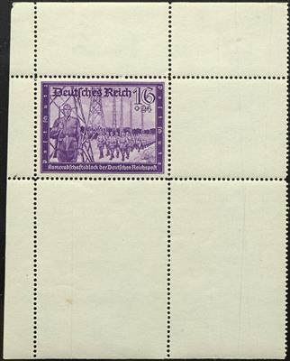 ** - D.Reich Nr. 776 (16 + 24Pfg. Postkameradschaft) als Probedruck im Blockformat in Lila, - Stamps