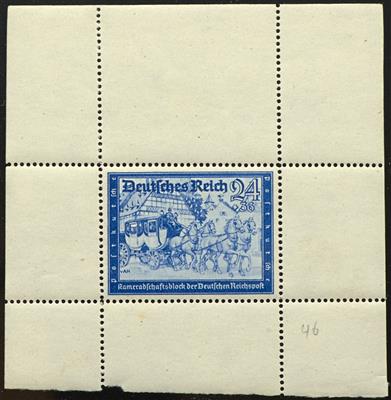 ** - D.Reich Nr. 778 (24 + 36Pfg. Postkameradschaft 1941) als Probedruck im Blockformat in Blau, - Stamps