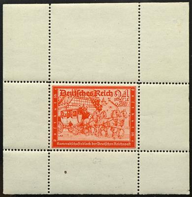 ** - D.Reich Nr. 778 (24 + 36Pfg. Postkameradschaft 1941) als Probedruck im Blockformat in Orange, - Známky