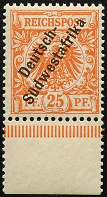 **/* - D. Südwestafrika Nr. 9 ** (unteres Randstück), - Francobolli