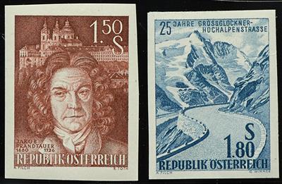 ** - Österreich Nr. 1079 U/80 U (Prandtauer bzw. Hochalpenstraße), - Briefmarken