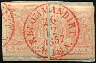 Briefstück - Österreich Nr. 3 M IIIb, - Známky