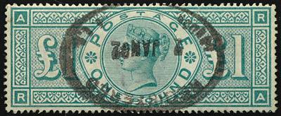 gestempelt - Großbritannien Nr. 99 (1 Pfund Victoria, - Briefmarken