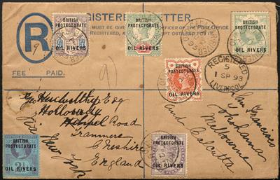 Poststück - Großbrit. Einschreibebrief- Ganzsache - Stamps